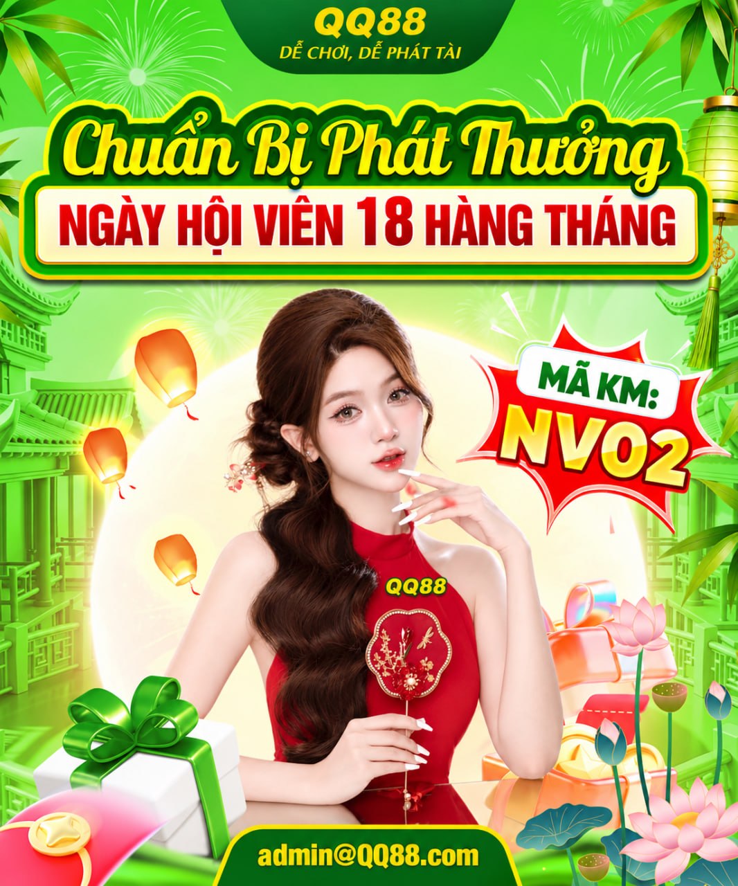 Phát thưởng hội viện qq88 ngày 18 hàng tháng